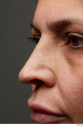 Eye Face Mouth Nose Skin Woman Chubby Wrinkles Studio photo references